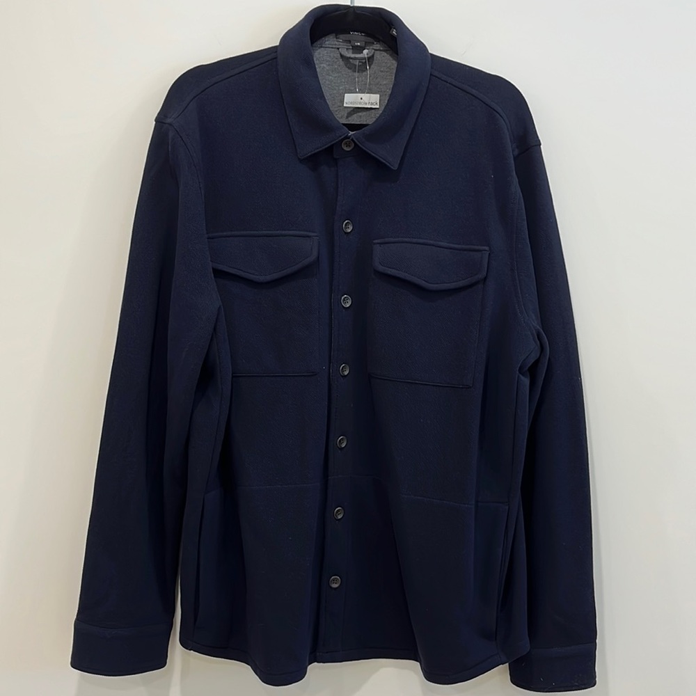 Vince NWT navy blue shirt jacket shacket